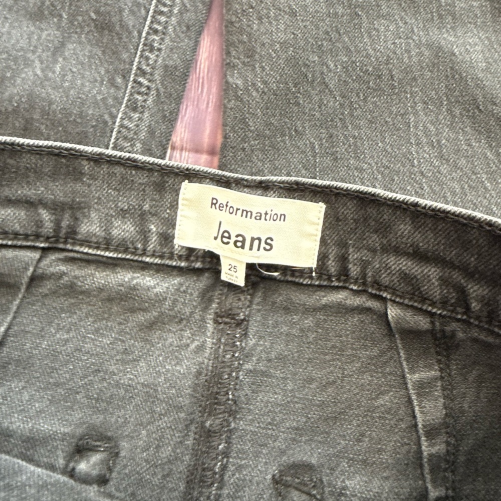 Reformation Peyton Zip Ultra High Rise Bootcut Jeans - Picture 7 of 10